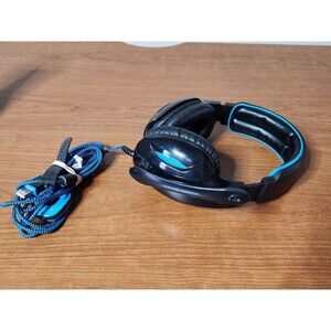 Sades Model SA-902 USB Gaming Headset Headphones Tested Working